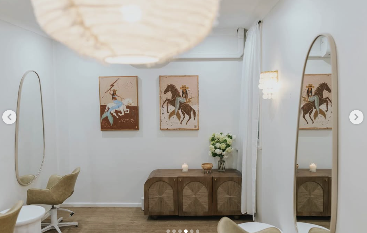 Inside Tiemce Hair salon, Cronulla